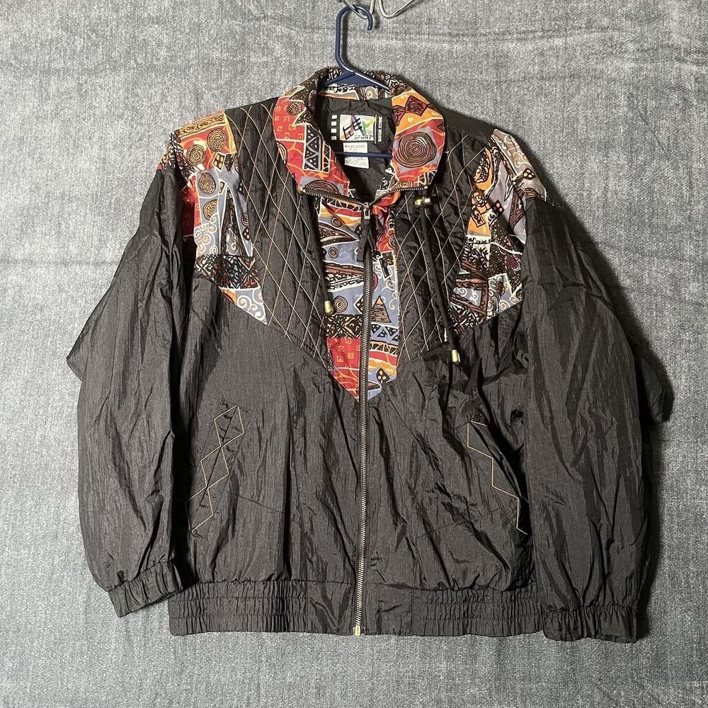 River Edge Sport Vintage Windbreaker Jacket Women's Size Medium